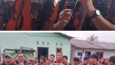 PP Deliserdang Bantu Korban Rob dan Angin Puting Beliung