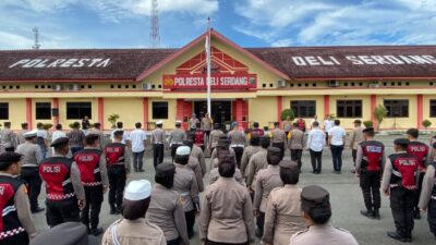 Hadapi Kampanye, Polresta Deliserdang Gelar Apel Kesiapan