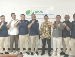 Executive Vice President Regional Sumatera PT Pos Indonesia Sambangi Kanwil BPJS Ketenagakerjaan Sumbagut
