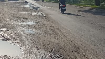 Jalan Sei Rampah – Tebing Tinggi Rusak Parah