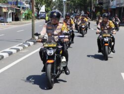 Kapolrestabes Medan dan PJU Gelar Patroli Sepeda Motor