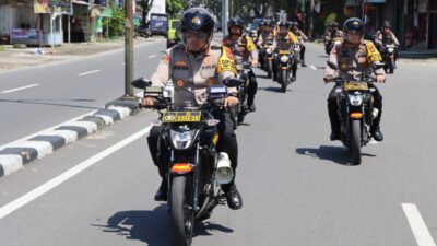 Kapolrestabes Medan dan PJU Gelar Patroli Sepeda Motor