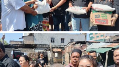 Pengelola Pajak Gambir Bantu Korban Kebakaran