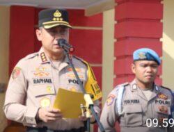 Kapolresta Deli Serdang Pimpin Apel Gelar Pasukan Ops Zebra Toba 2024