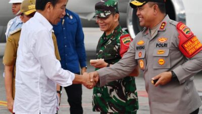 Kapoldasu  Dampingi Kunker Presiden Jokowi Resmikan Beberapa Proyek Strategis Nasional