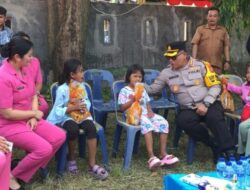 Kapolrestabes Medan Kunjungi Pengungsi Korban Kebakaran di Percut Sei Tuan