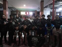 Brimob Polda Sumut Amankan 8 Anggota Geng Motor di Medan Area