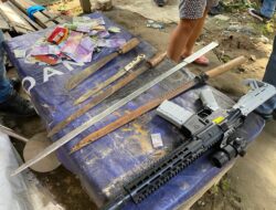 Sarang Narkoba di Medan Digerebek, Disita Sajam