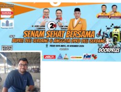 Asri Tambunan dan Junaidi Gelar Senam Sehat Bersama