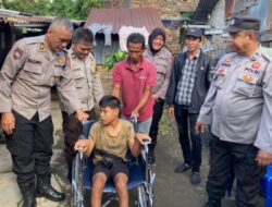 Polsek Medan Barat Peduli  Warga Penyandang Disabilitas