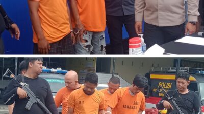 Polrestabes Medan Tangkap 4 Tersangka Curanmor, 2 Ditembak