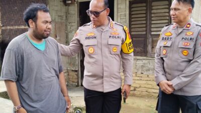 Kapolrestabes Medan Sambangi Anak Yatim Piatu Korban Begal di Delitua