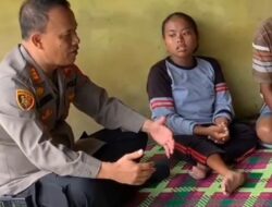 Kapolsek Kutalimbaru Peduli Siswi Penyandang Disabilitas