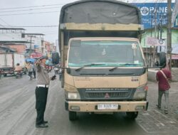 Melebihi Muatan,  Lantas Polsek Sunggal Tindak Truk