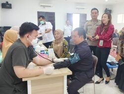 PN Sei Rampah Gelar Donor Darah Bersama Awak Media