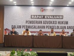 Bawaslu Sumut Rapat Evaluasi Pemberian Advokasi Hukum Permasalahan Pengelolaan Anggaran