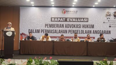 Bawaslu Sumut Rapat Evaluasi Pemberian Advokasi Hukum Permasalahan Pengelolaan Anggaran