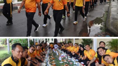 Sambut Ramadhan, Polrestabes Medan Olahraga dan Punggahan