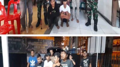 TNI Bubarkan  Asmara Subuh Berbuntut Tawuran di Medan Denai