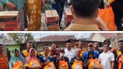 Anggota DPRD Deliserdang, Junaidi Bantu Warga Korban Kebakaran