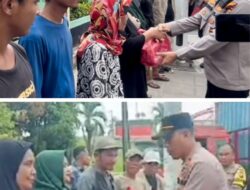 Polsek Medan Tembung Bagikan Takjil ke Warga dan Pak Ogah