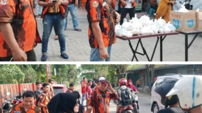 PP Ranting Desa Bandar Klippa dan Desa Bandar Khalipah Bagikan Takjil