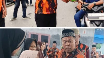 Mantap…! PP Desa Tanjung Selamat Bagikan Takjil dan Beras ke Warga