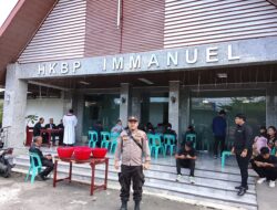 Polrestabes Medan dan Polsek Jajaran Jaga Gereja Ibadah Jumat Agung dan Hari Paskah