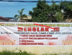 Tolak Joni Iskandar Jadi Kepling,  Warga  Lingkungan IX Sidorame Timur akan Unjukrasa