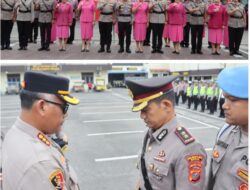 Kapolrestabes Medan Pimpin Pelantikan dan Sertijab Wakapolrestabes, Kasi Propam dan  4 Kapolsek