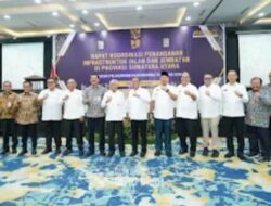 Bupati Batu Bara Hadiri Rakor Penanganan Infrastruktur Jalan dan Jembatan di Provsu