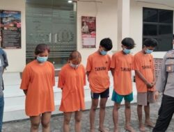 Polsek Medan Baru Ringkus 5 Remaja Perampok, Dua Pelaku Wanita