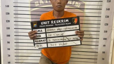 Polsek Patumbak Tembak Residivis Pencuri Sepeda Motor