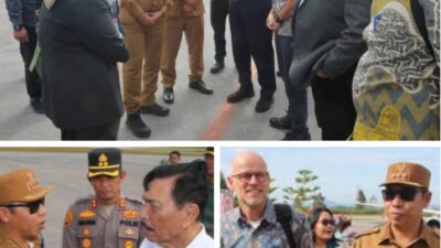 Bupati dan Wabup Taput Sambut Delegasi Belanda di Bandara Silangit