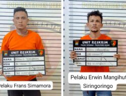 Dua Penodong Sopir Truk Ditangkap Polsek Patumbak