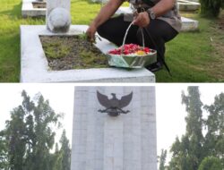 Peringati HUT Bhayangkara ke-79, Kapolrestabes Medan Ziarah ke Taman Makam Pahlawan Bukit Barisan