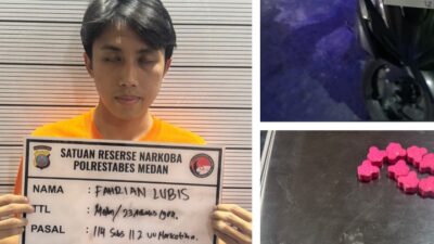 Warga Perumahan Dosen Unimed Pengedar Ekstasi Diringkus