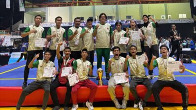 Sanda Senior Sumut Juara Umum Kejurnas Wushu 2025