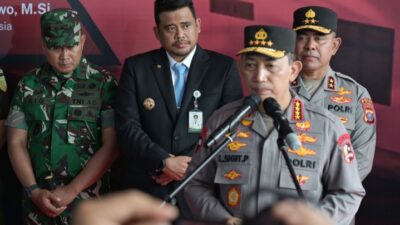 Gubernur Bobby Nasution Dampingi Kapolri Groundbreaking 29 Dapur Dukung MBG