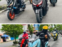 Seru! Sejumlah Rider Yamaha XMAX Medan Lakukan Sunmori dan Safety Riding