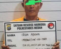 Satres Narkoba Tangkap Pengedar Sabu di Medan Deli