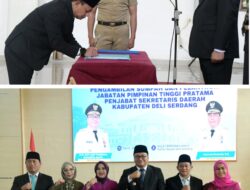 Dedy Maswardy Resmi Dilantik Sebagai Pj Sekda Deli Serdang