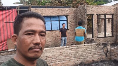 Ketua Ranting PP Desa Sidodadi Ramunia dan Desa Emplasemen Kualanamu Bantu Warga Korban Kebakaran