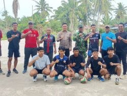 Polri-TNI Dukung Latihan Tim Voli Tanjung Beringin