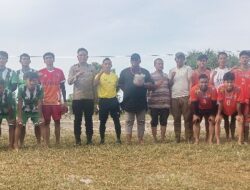 Polri Dukung Turnamen Sepak Bola Kiyam di Kecamatan Beringin