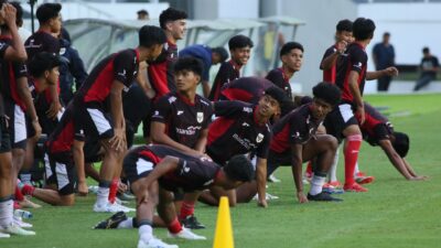 Timnas Indonesia U-17 Gelar Latihan Perdana di Stadion Utama Sumatera Utara