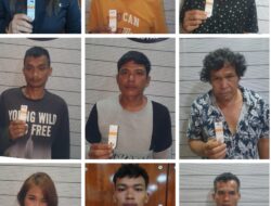 9 Pengguna Narkoba dari Lawpota Cafe Kutalimbaru Ditangkap Polrestabes Medan