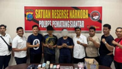 Satnarkoba Polres Pematang Siantar Gerebek Lokasi Narkoba, 2 Pengedar Tertangkap
