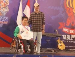 Perdana, Hendri Boyong Perak Kejurnas Para Tenis Meja