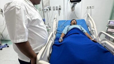 Ketua MPC PP Deliserdang Jenguk Kader Korban Penembakan dan Pembacokan